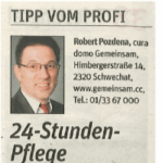 Zeitungsausschnitt NÖN Baden 2015